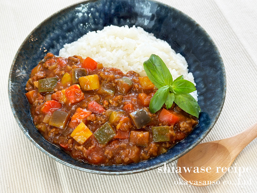 夏野菜のキーマカレー